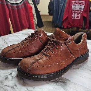 Dr Martens Shoes Mens 9M  W10  Oxford Casual AW004 Brown Genuine Leather Lace Up